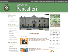 Tablet Screenshot of comune.pancalieri.to.it